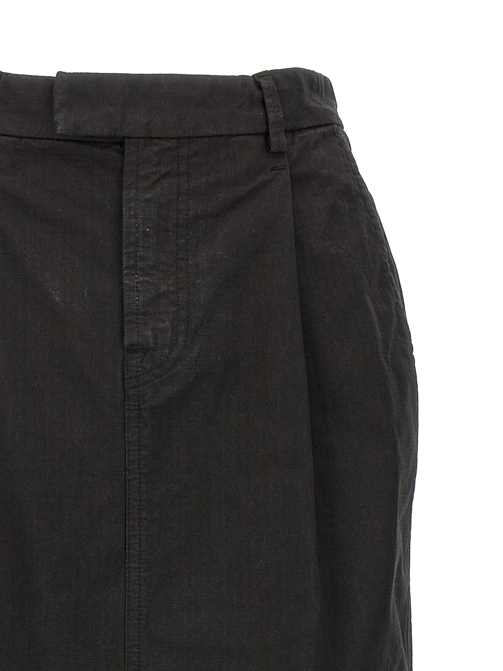 Armarium Black Cotton Mini Skirt