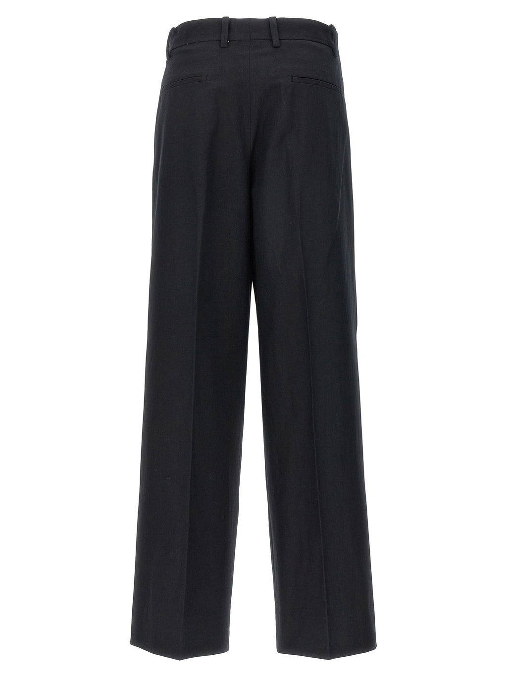 Armarium Black Cotton Casual Pants