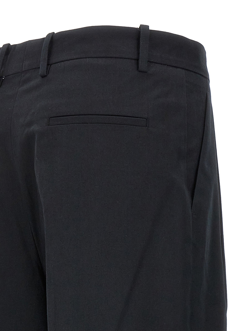 Armarium Black Cotton Casual Pants