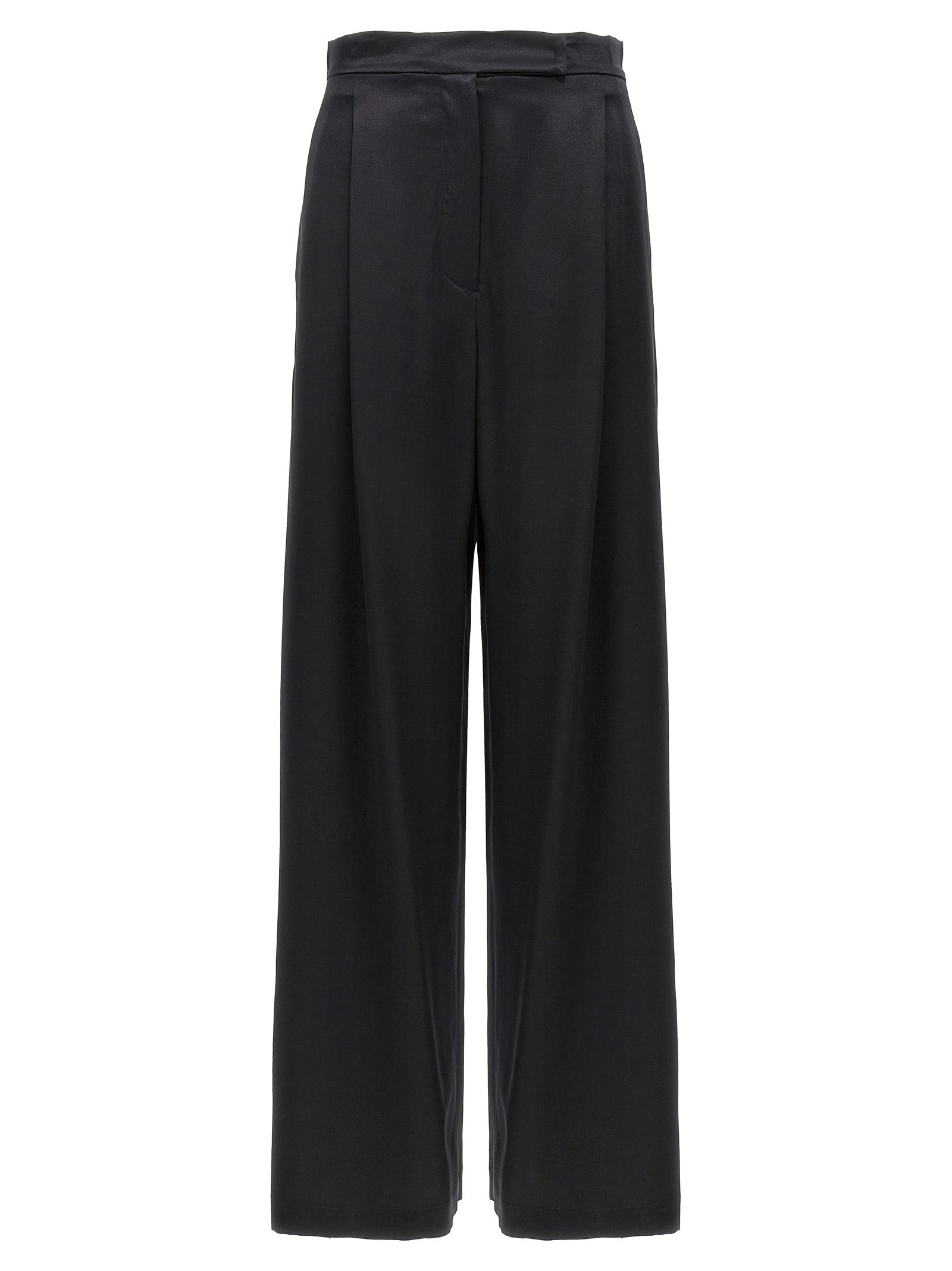 Max Mara Black Silk Casual Pants