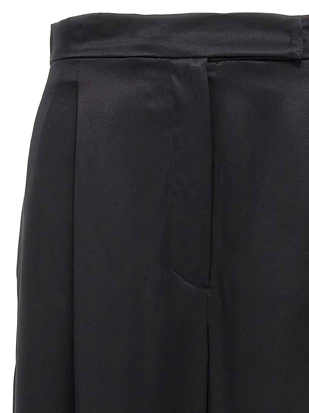Max Mara Black Silk Casual Pants