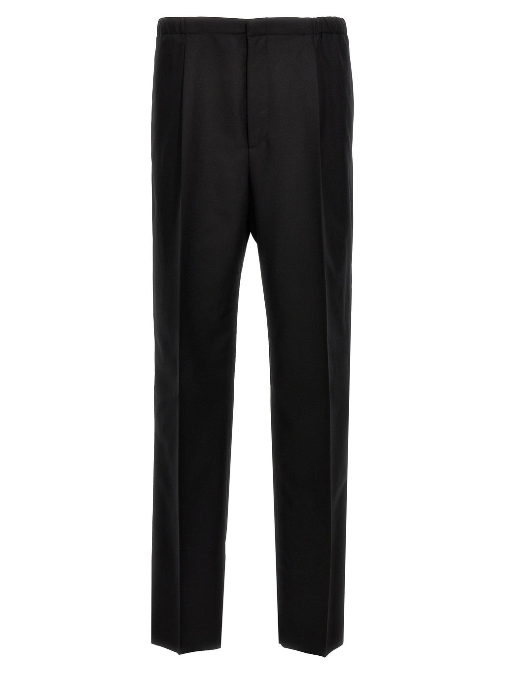 Fendi Black Virgin Wool Dress Pants