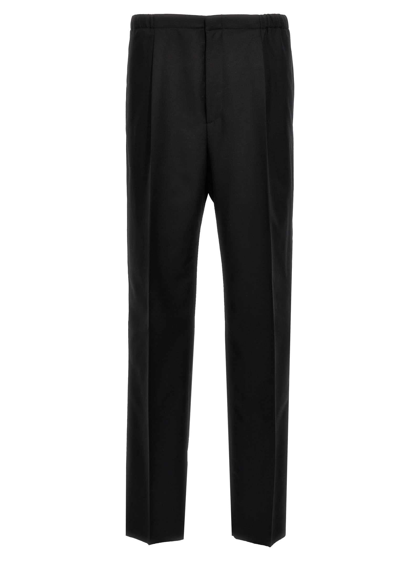 Fendi Black Virgin Wool Dress Pants
