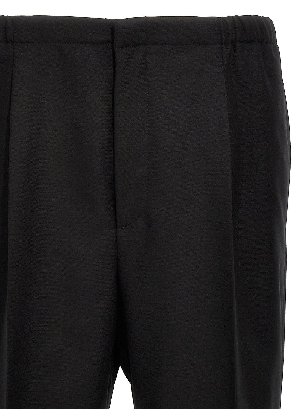 Fendi Black Virgin Wool Dress Pants