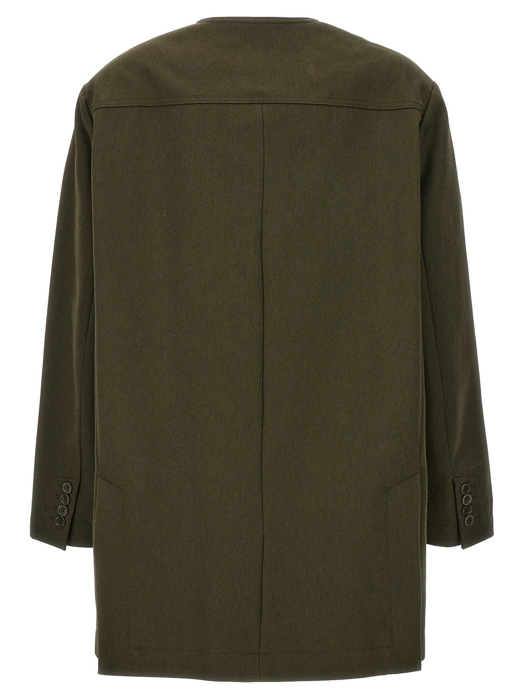 Max Mara Bicolor Cotton Full-Length Jacket