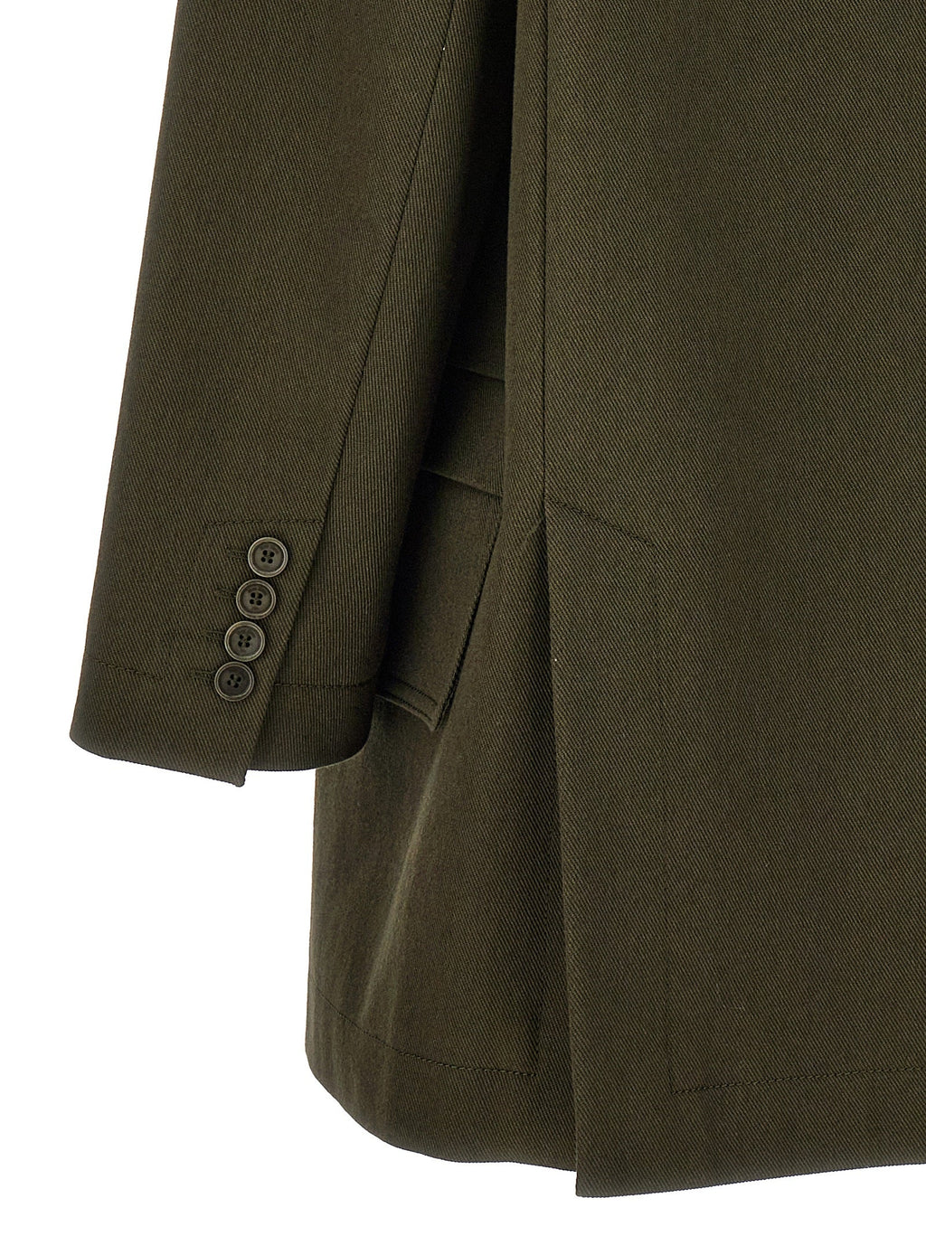 Max Mara Bicolor Cotton Full-Length Jacket