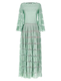 ANTONINO VALENTI Bicolor Viscose Long Dress