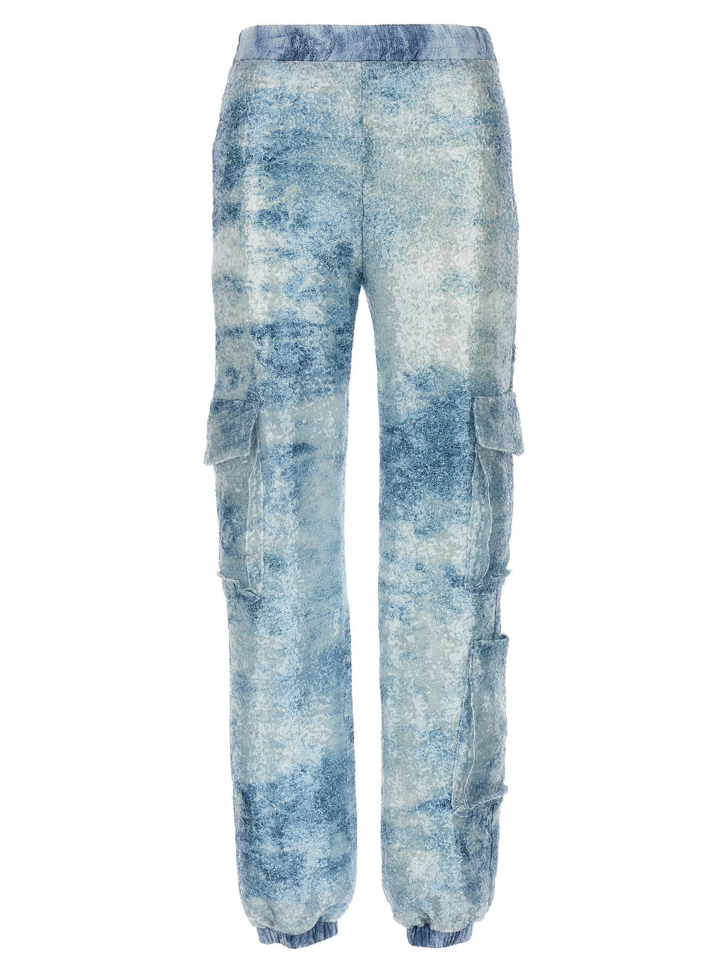 LE TWINS Blue Polyester Cargo Pants