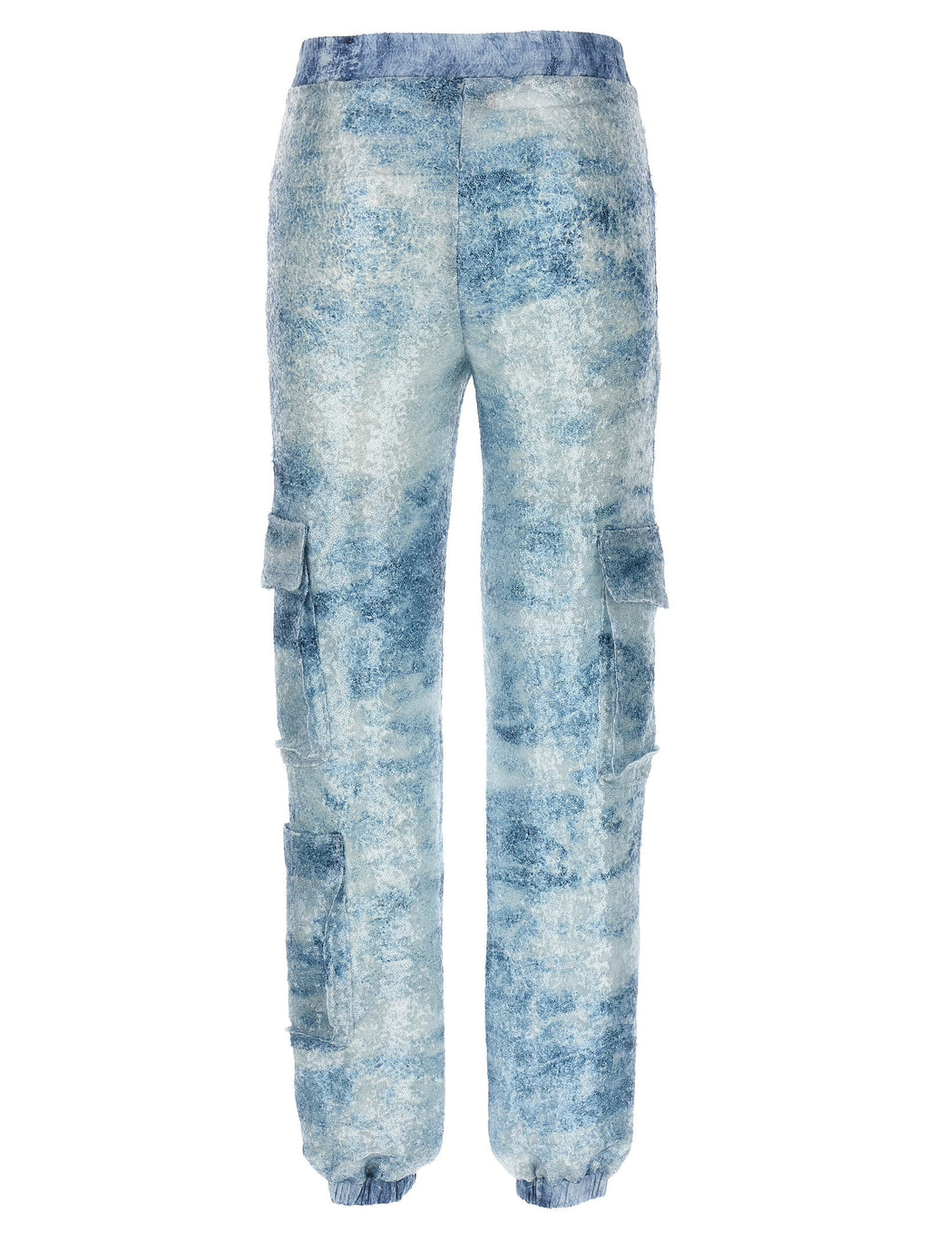 LE TWINS Blue Polyester Cargo Pants