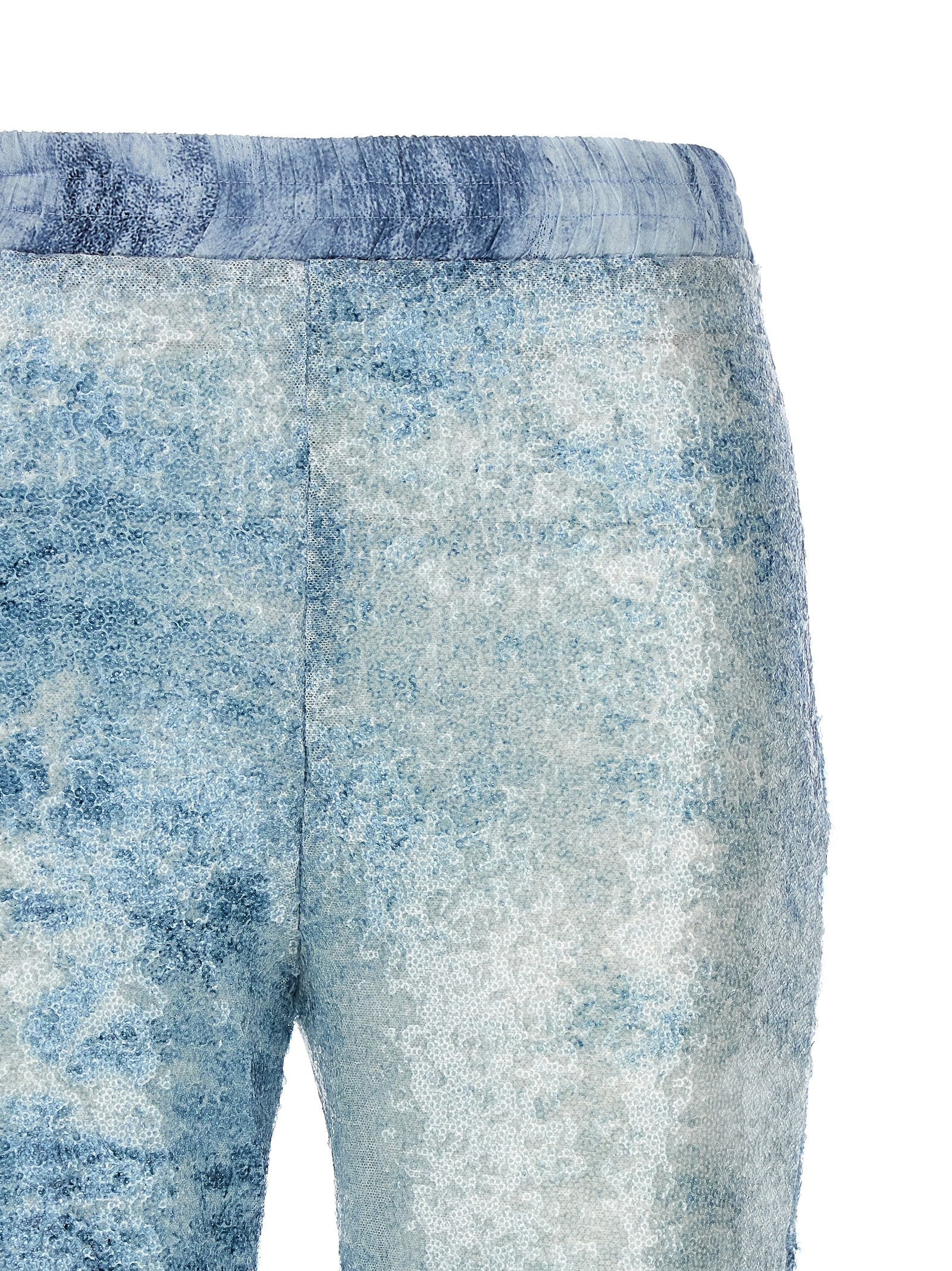 LE TWINS Blue Polyester Cargo Pants