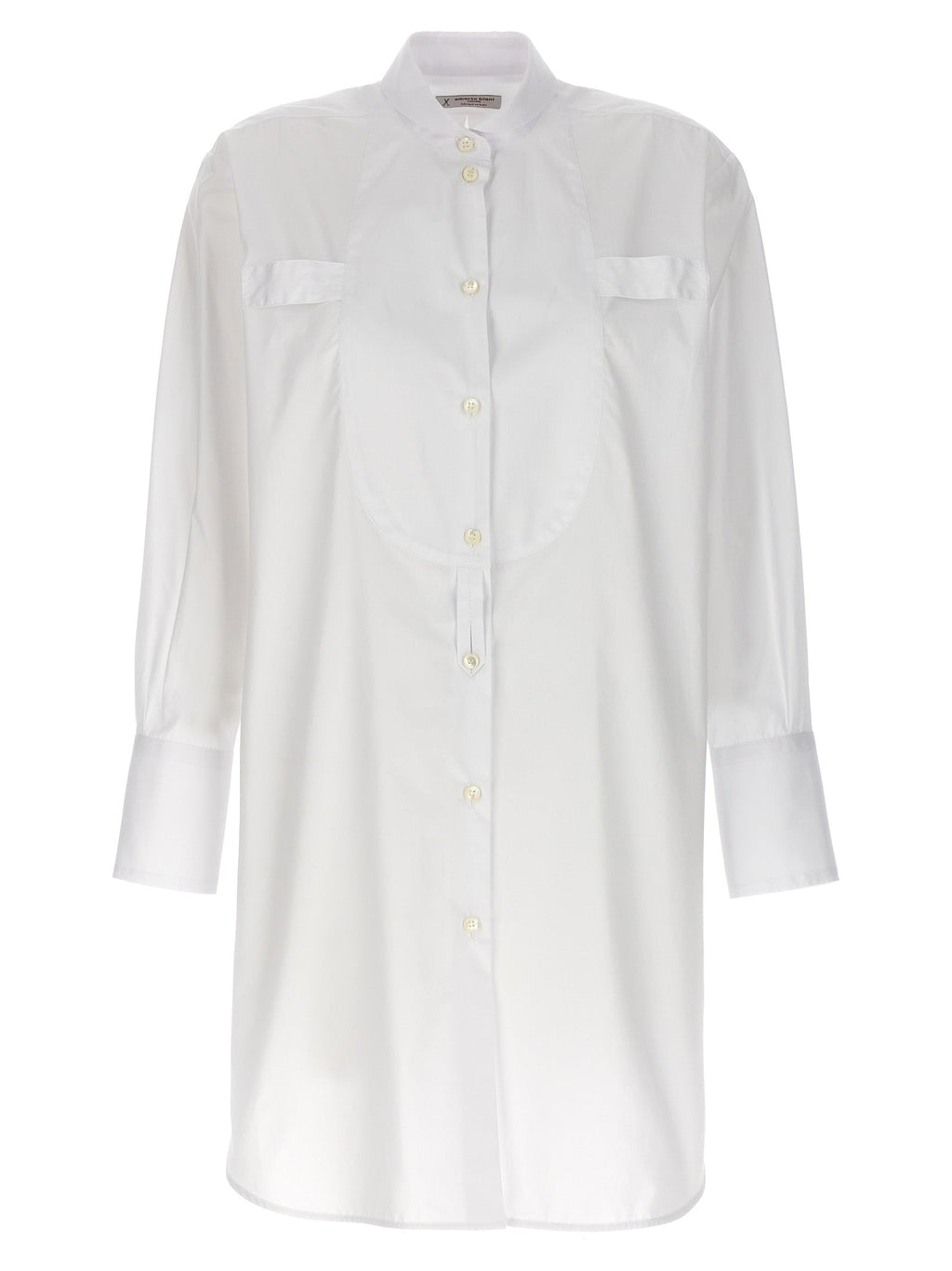 Alberto Biani White Cotton Blouse