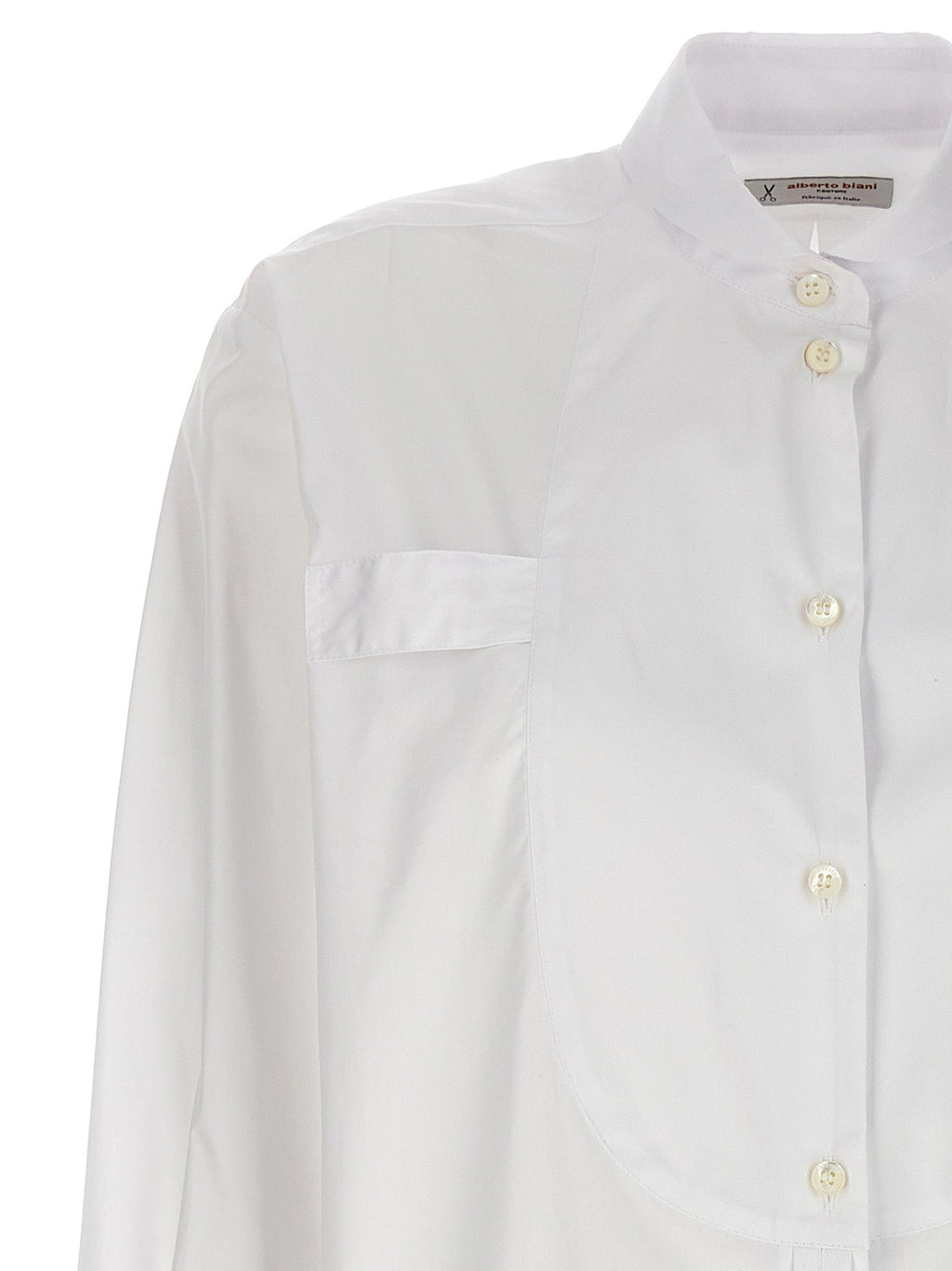 Alberto Biani White Cotton Blouse