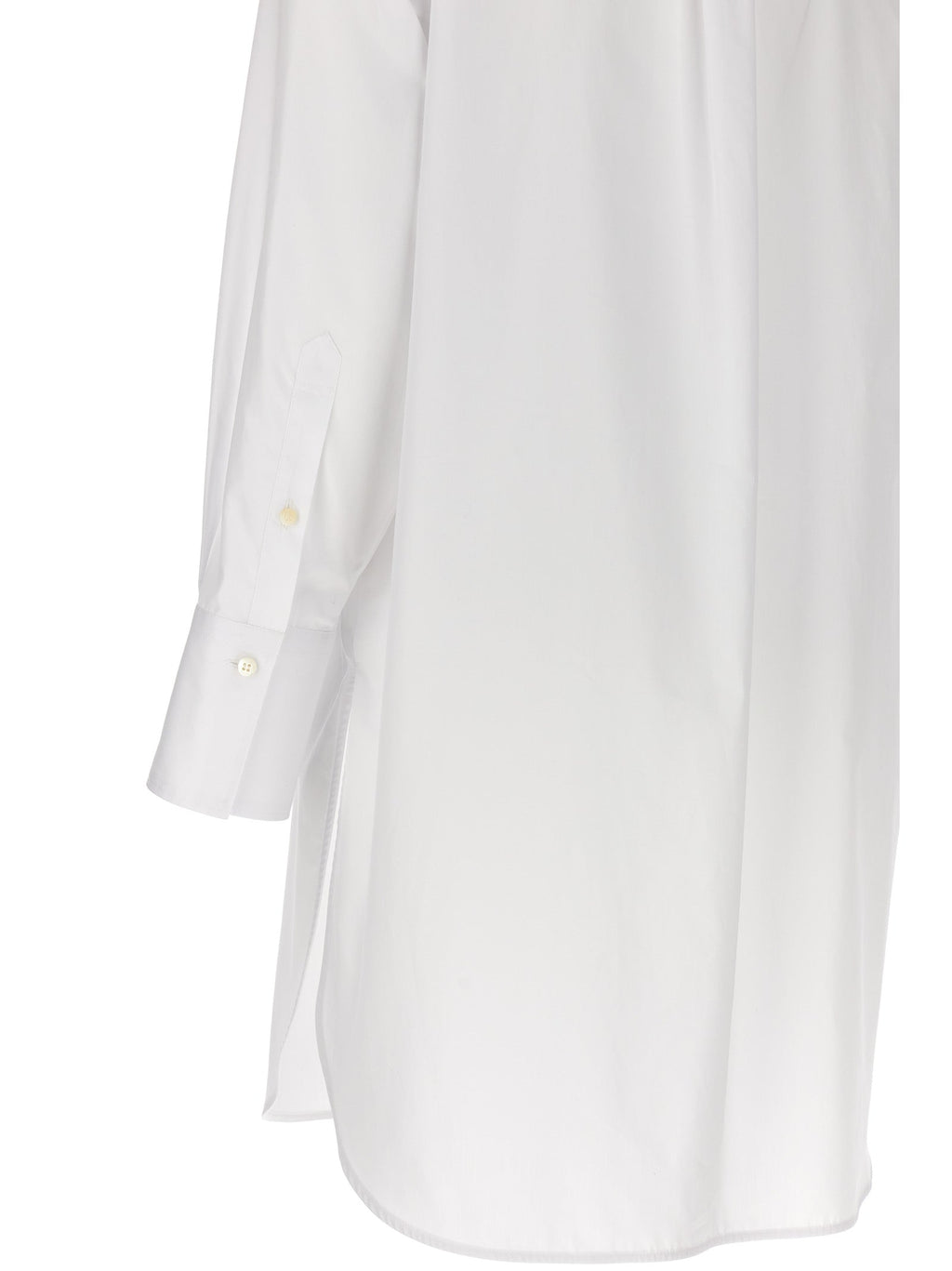 Alberto Biani White Cotton Blouse