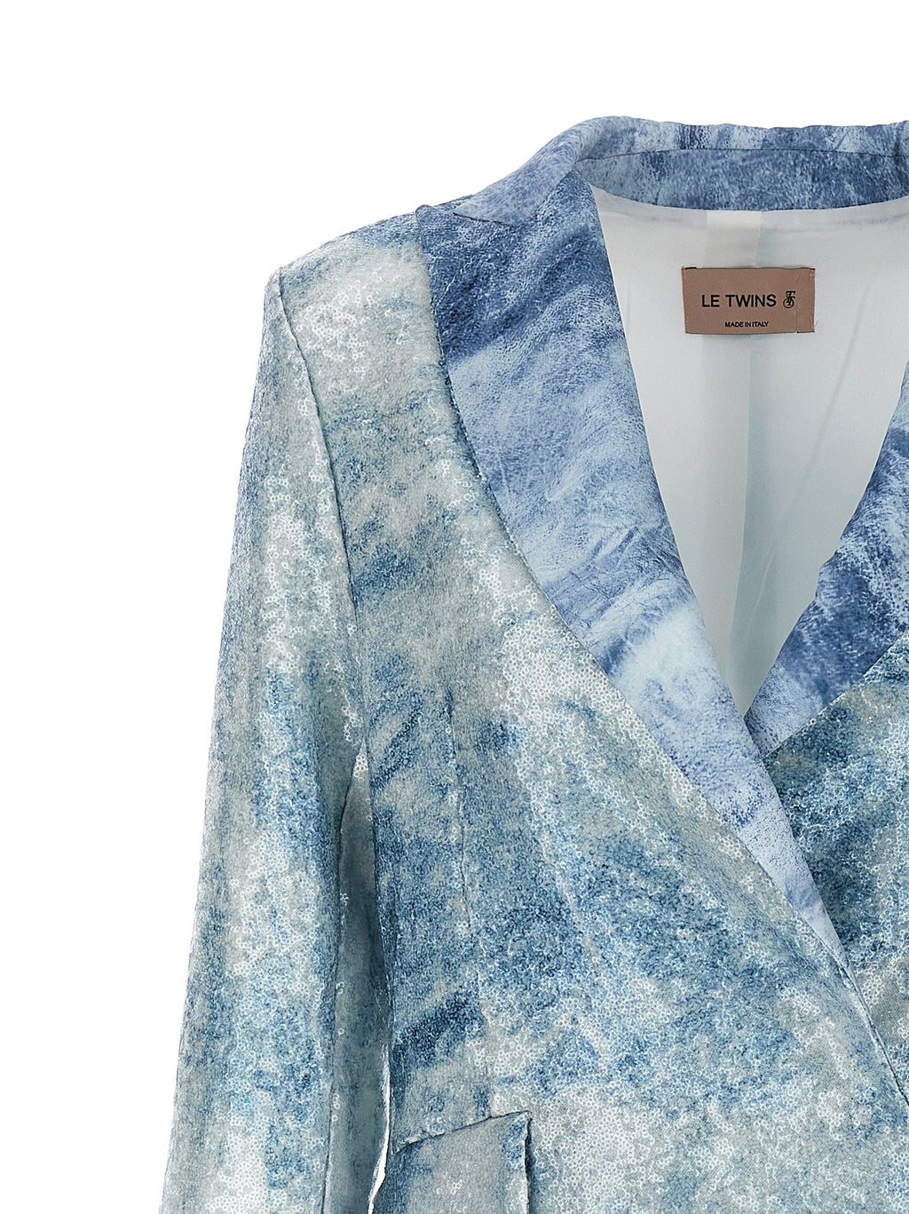 LE TWINS Blue Polyester Blazer