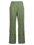 Max Mara Bicolor Cotton Casual Pants