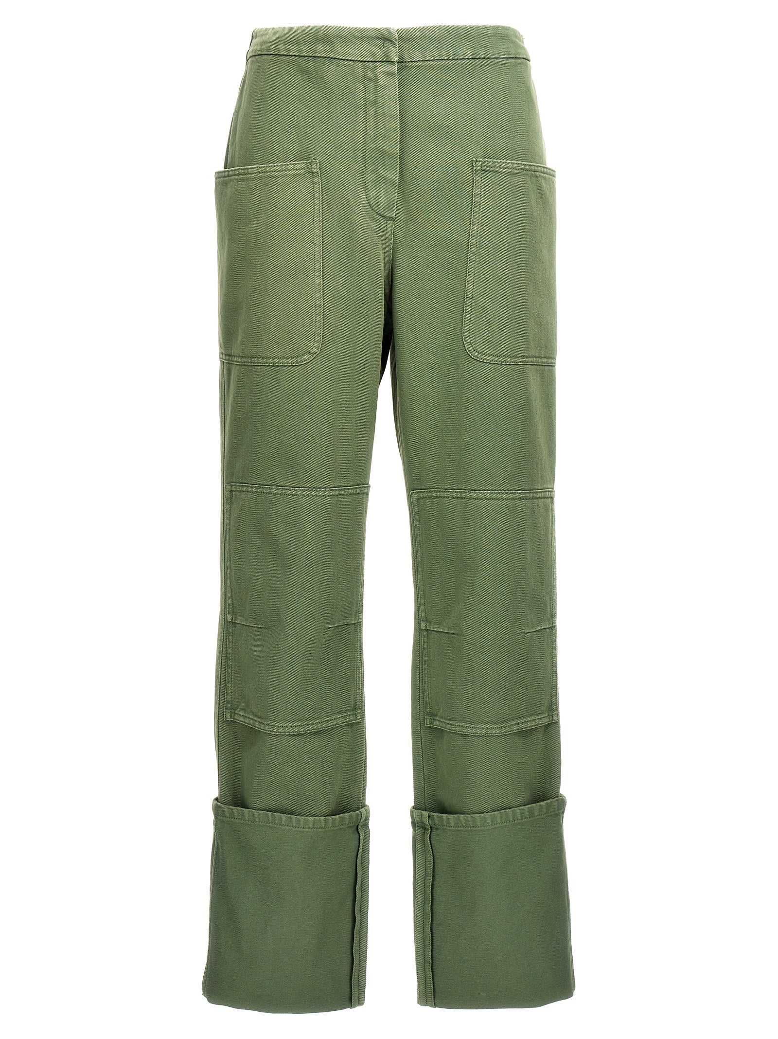 Max Mara Bicolor Cotton Casual Pants