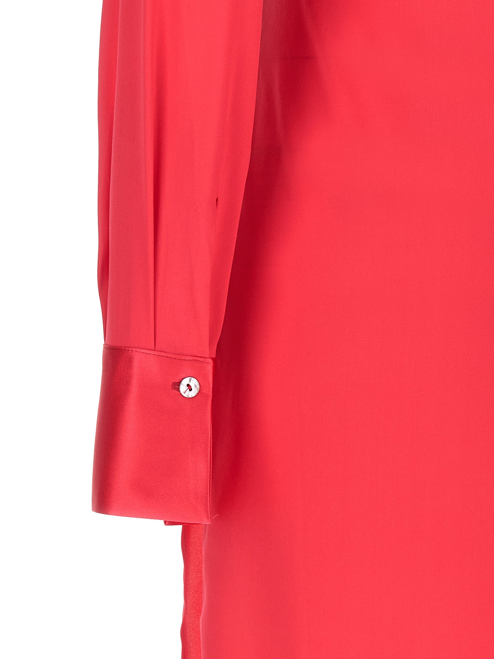 LE TWINS Fuchsia Silk Long Dress