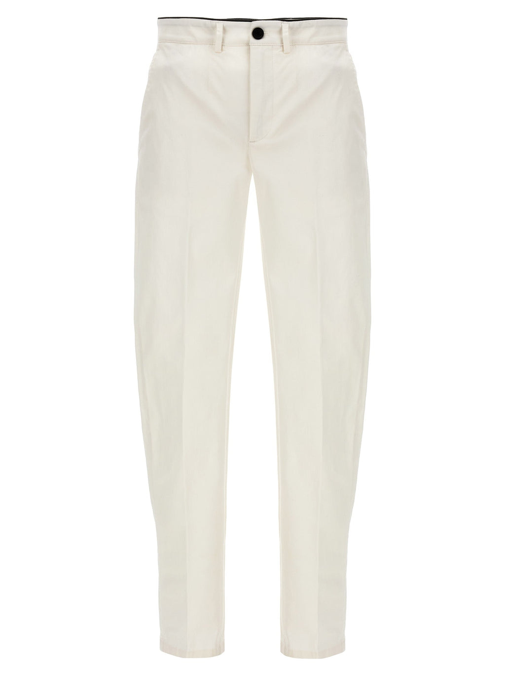 Department 5 White Cotton Casual Pants