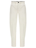 Department 5 White Cotton Casual Pants