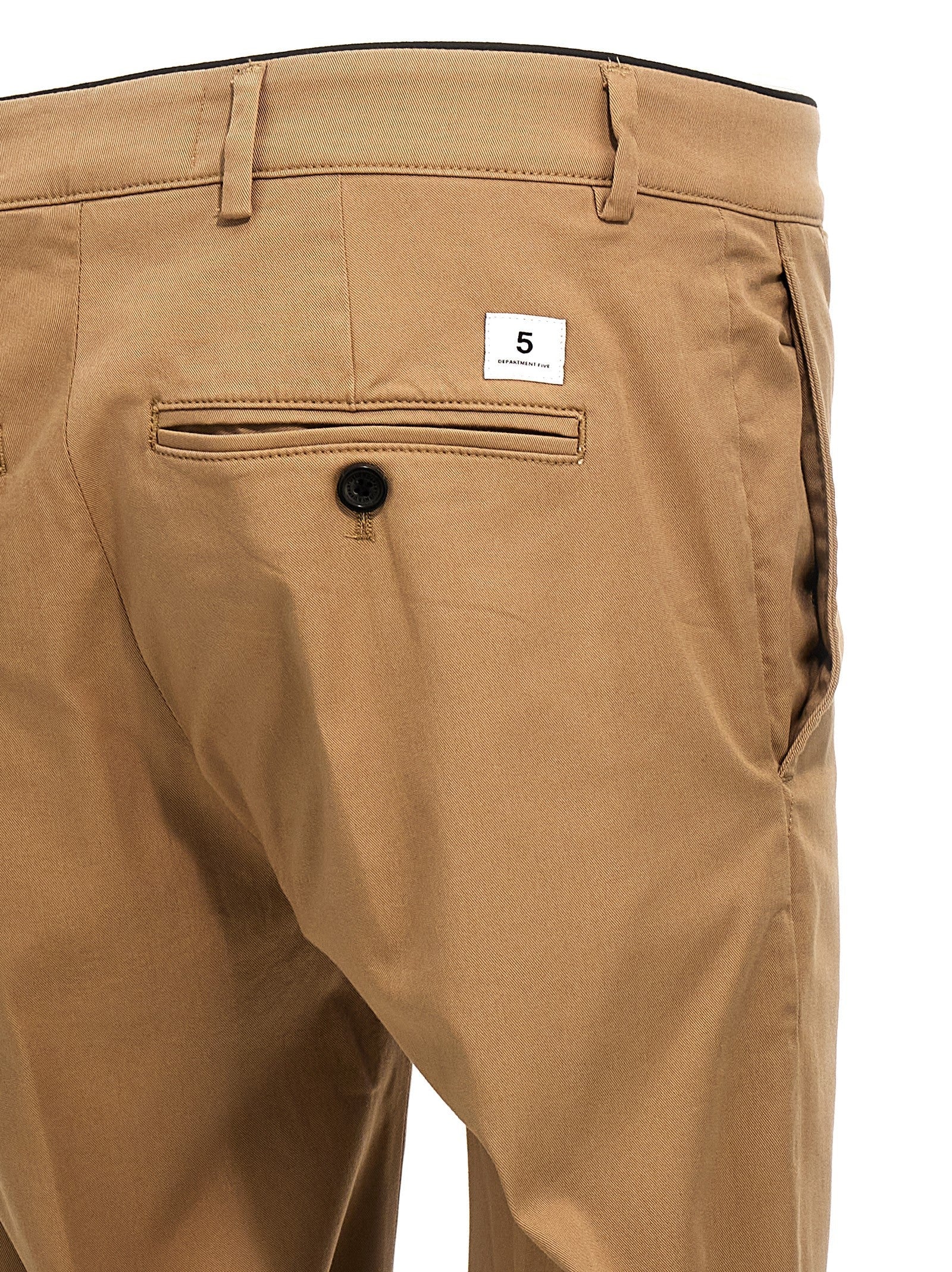 Department 5 Beige Cotton Casual Pants
