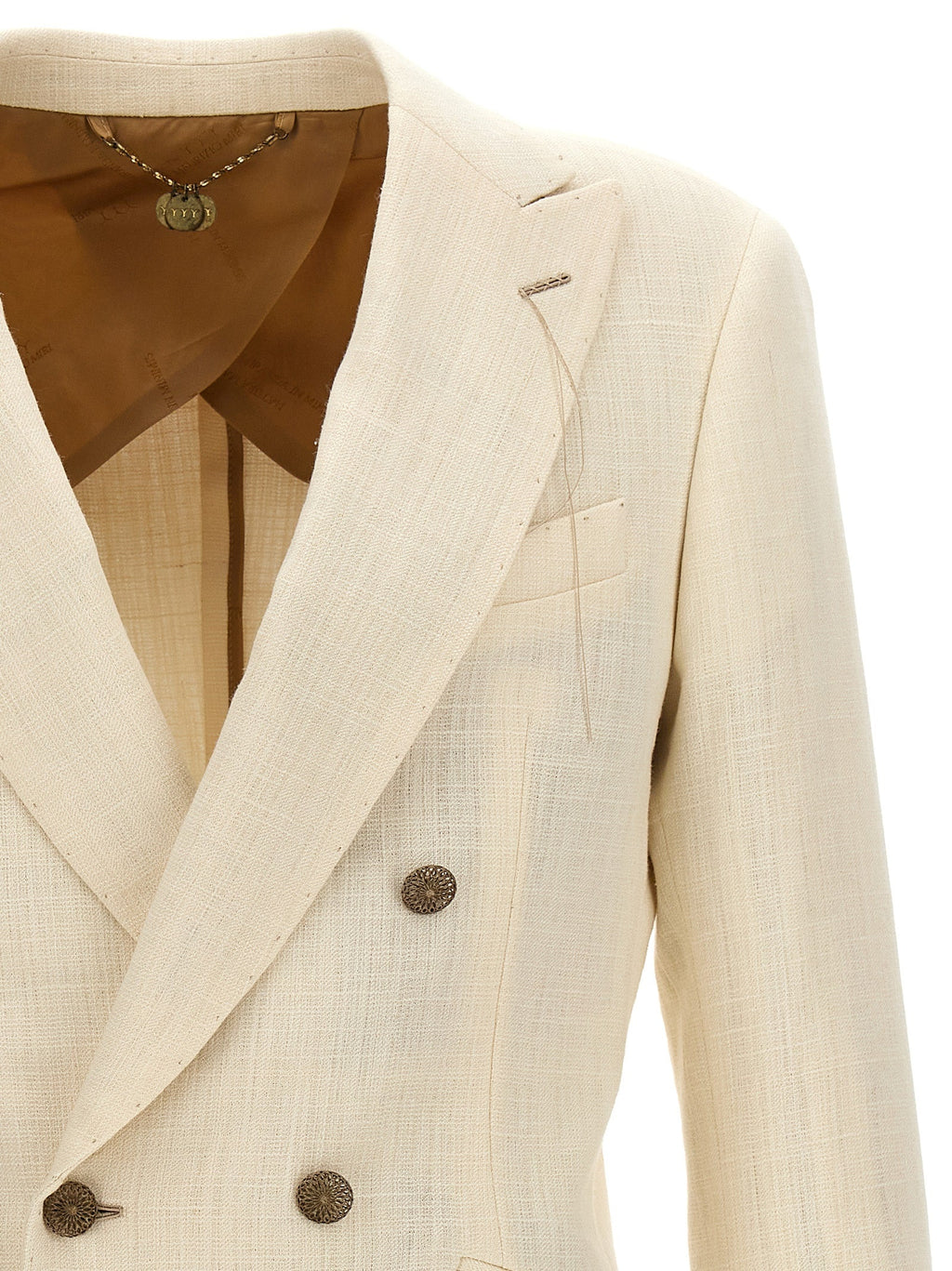 MAURIZIO MIRI White Silk Blazer