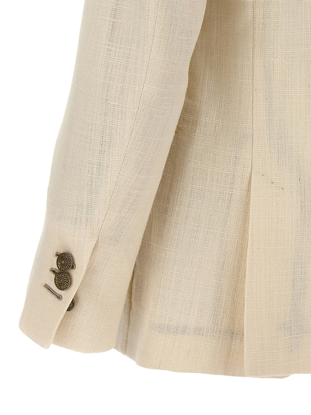MAURIZIO MIRI White Silk Blazer
