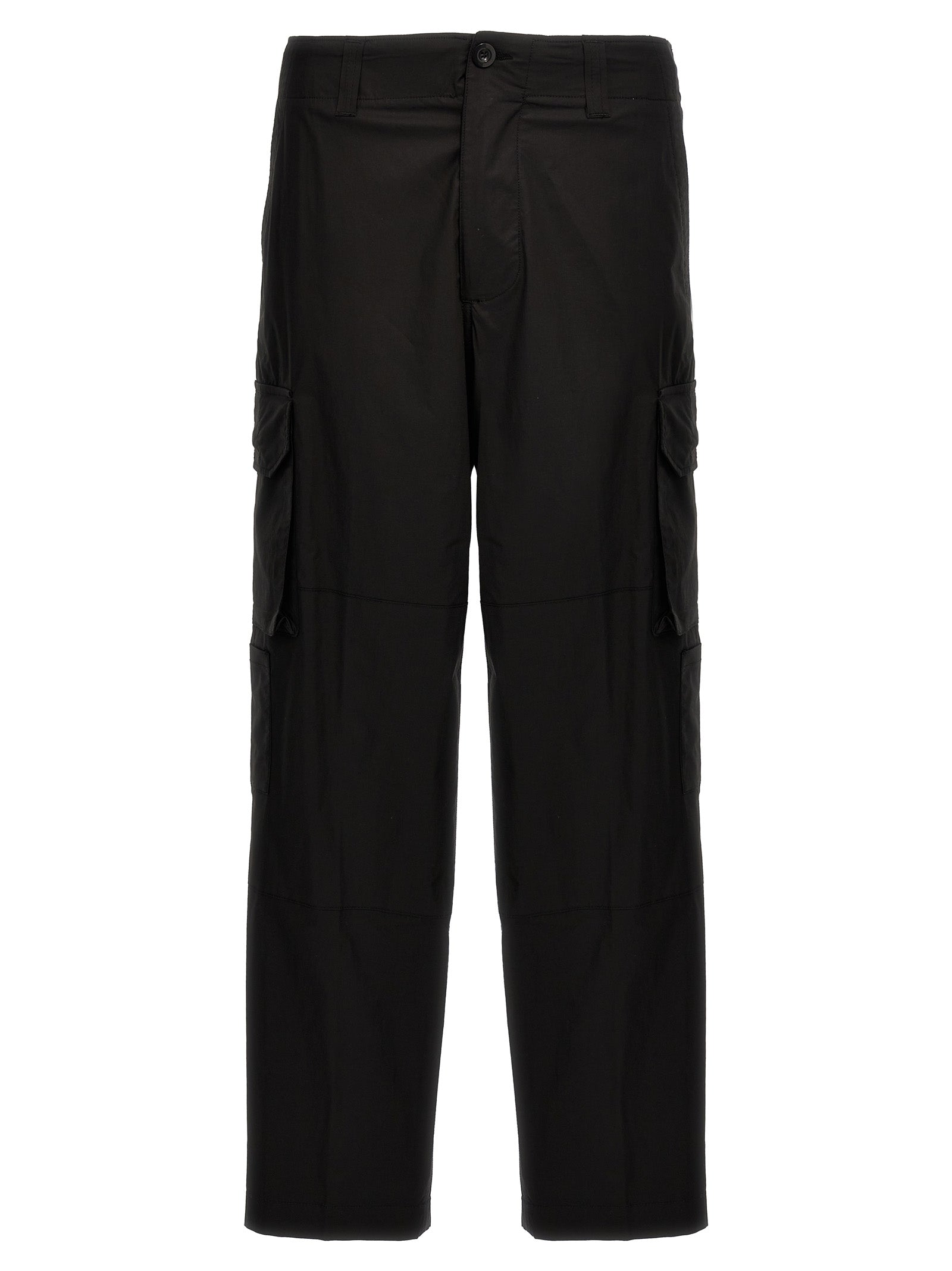 Department 5 Black Cotton Cargo Pants