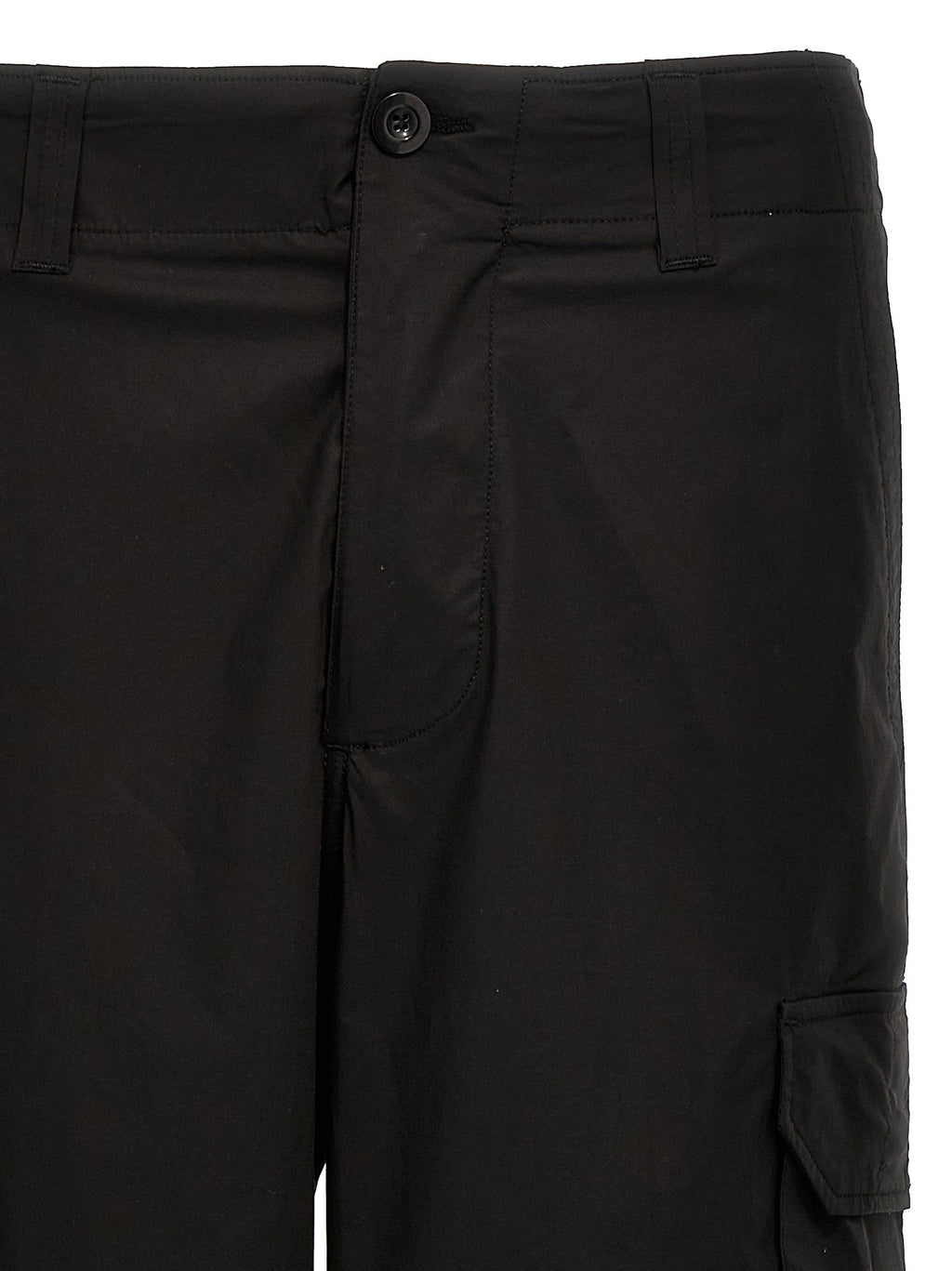 Department 5 Black Cotton Cargo Pants