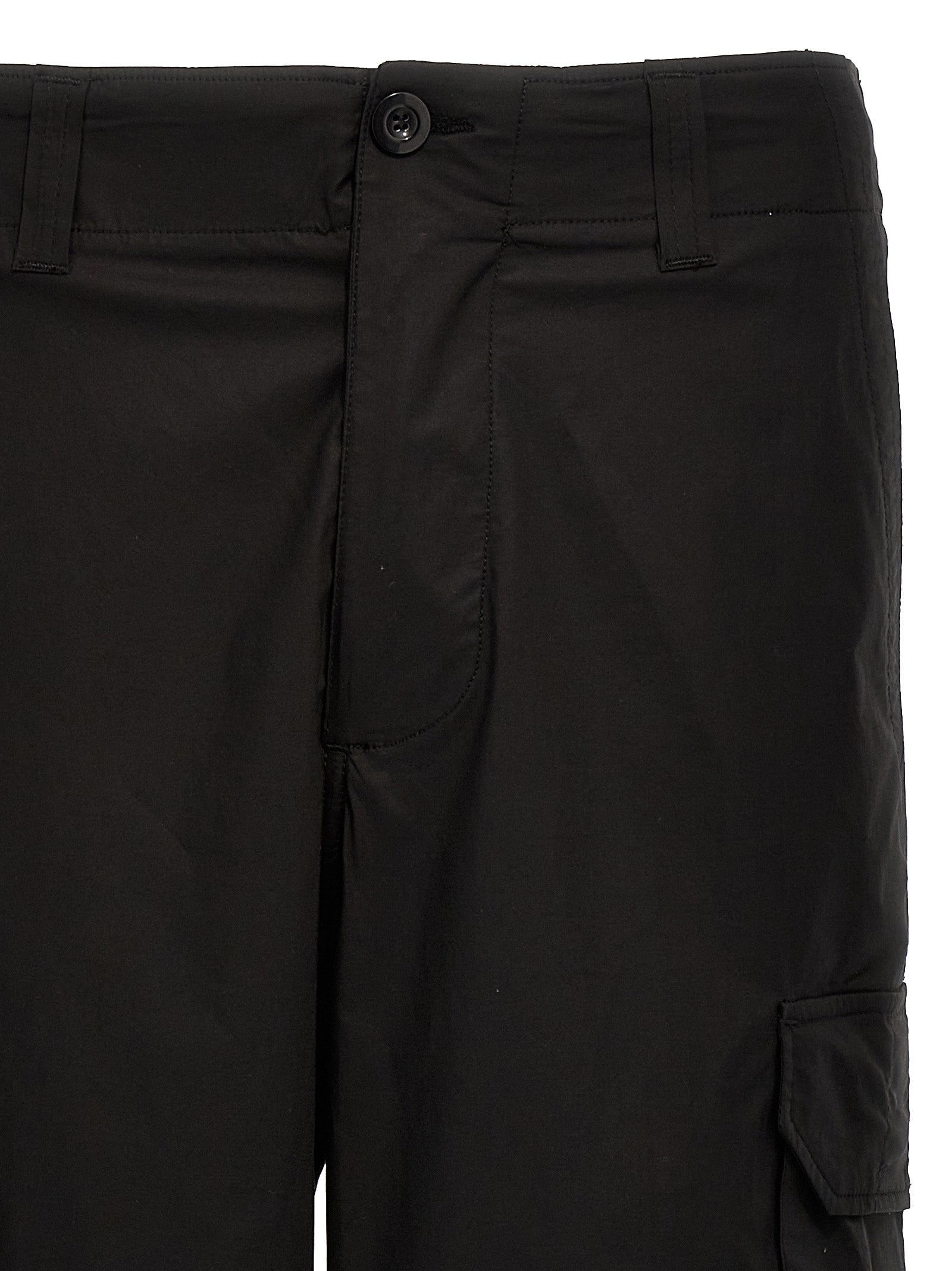 Department 5 Black Cotton Cargo Pants
