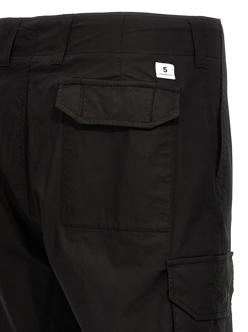 Department 5 Black Cotton Cargo Pants