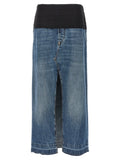 Stella McCartney Blue Cotton Mini Skirt
