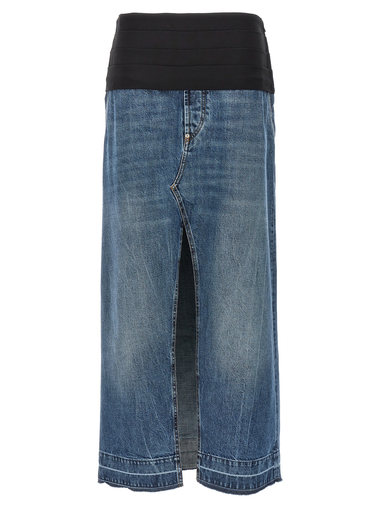 Stella McCartney Blue Cotton Mini Skirt