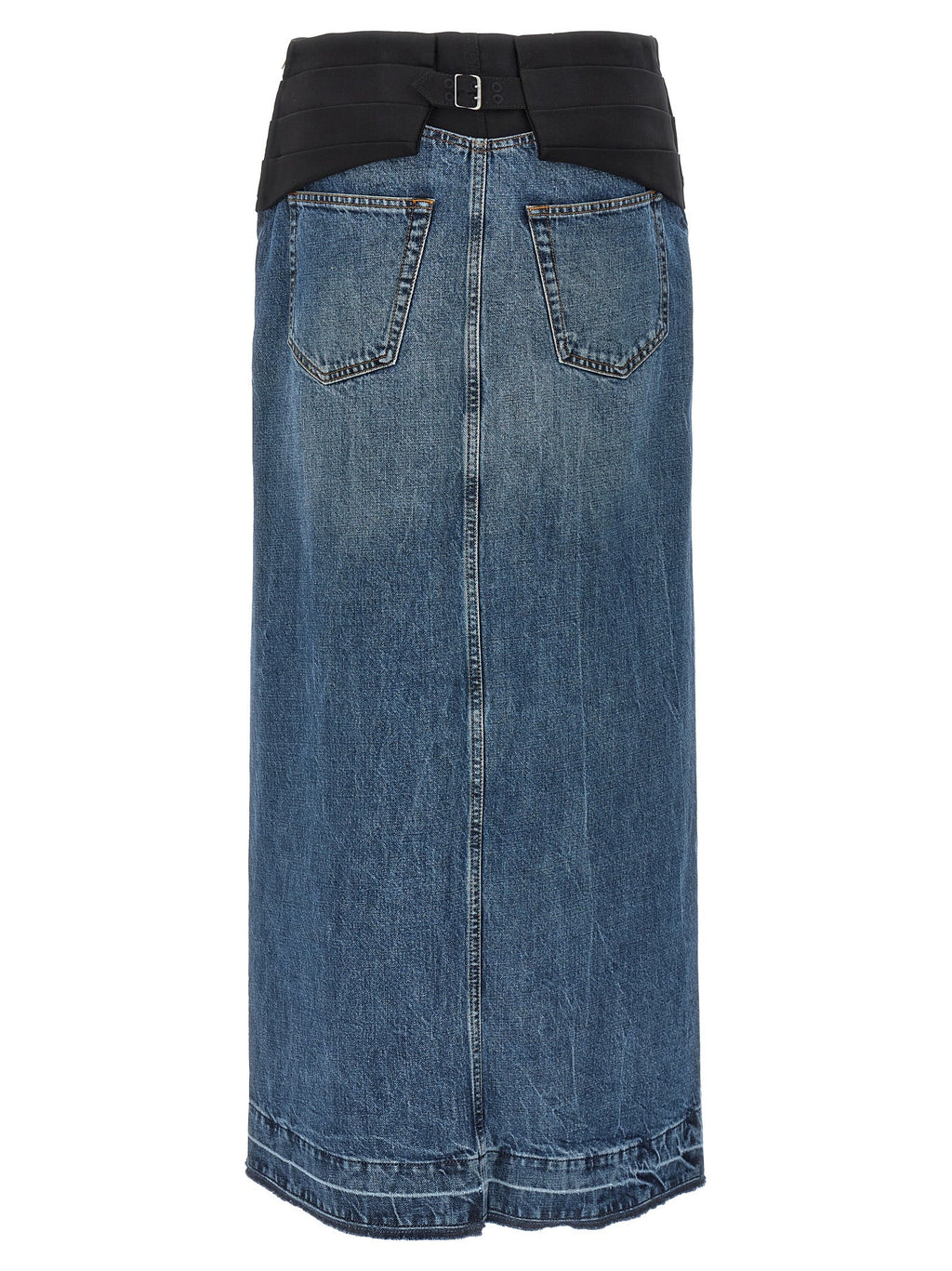 Stella McCartney Blue Cotton Mini Skirt
