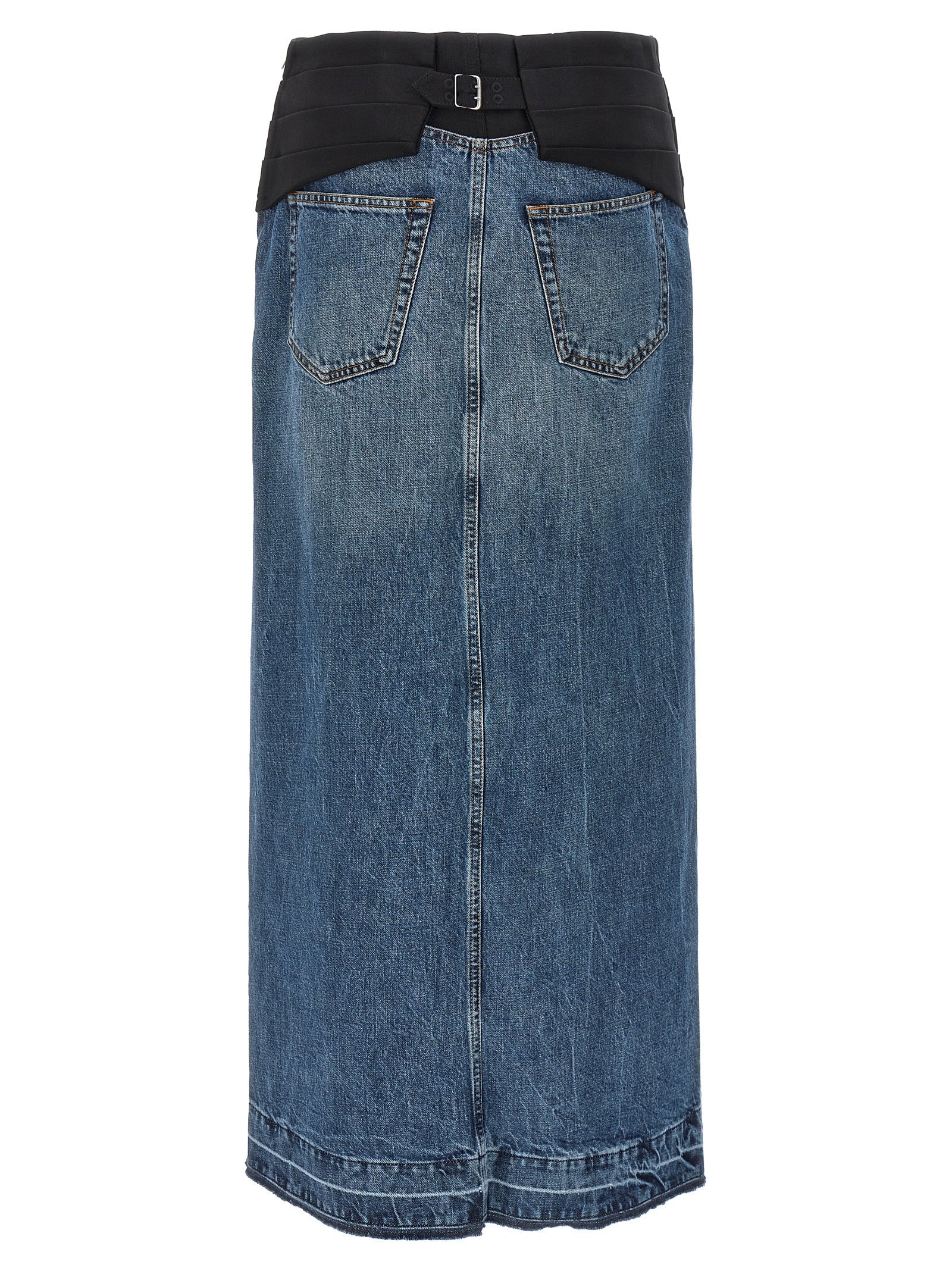 Stella McCartney Blue Cotton Mini Skirt