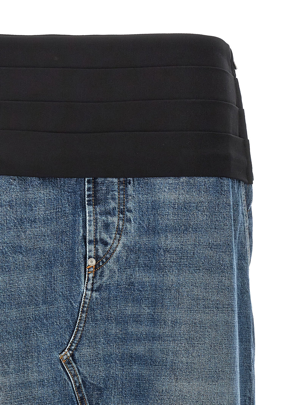 Stella McCartney Blue Cotton Mini Skirt