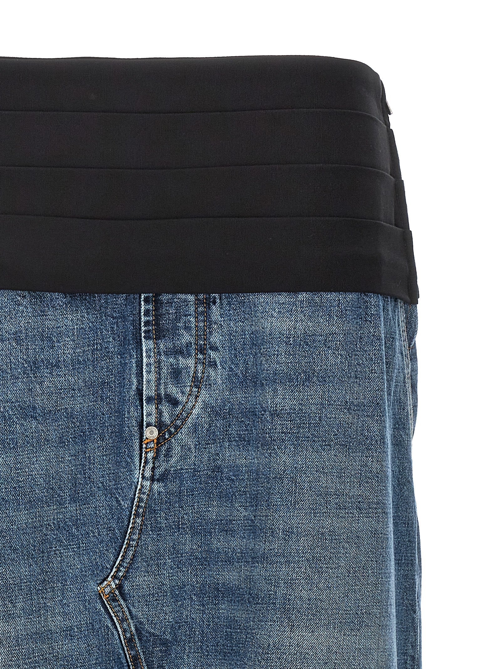Stella McCartney Blue Cotton Mini Skirt