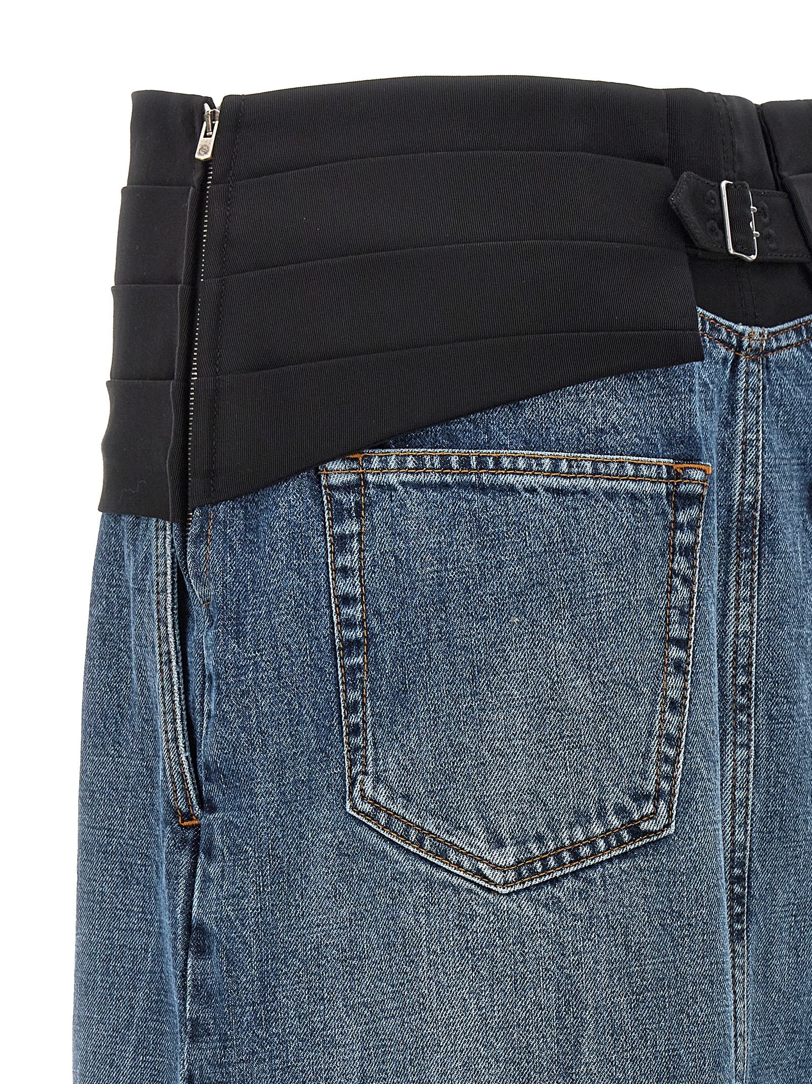 Stella McCartney Blue Cotton Mini Skirt