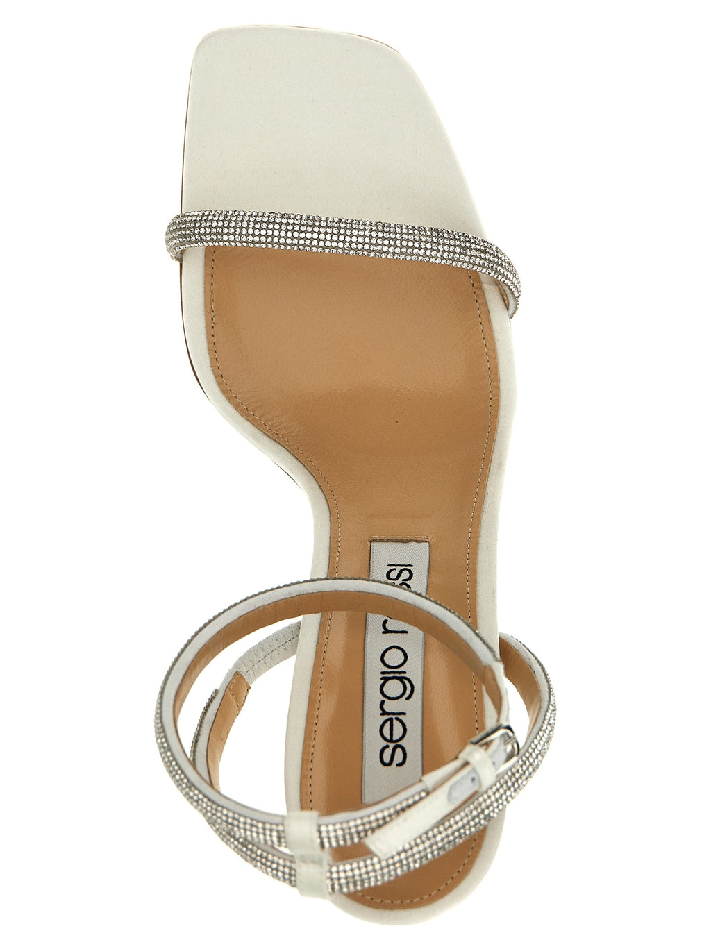 Sergio Rossi White Goatskin Stiletto Heel Sandals