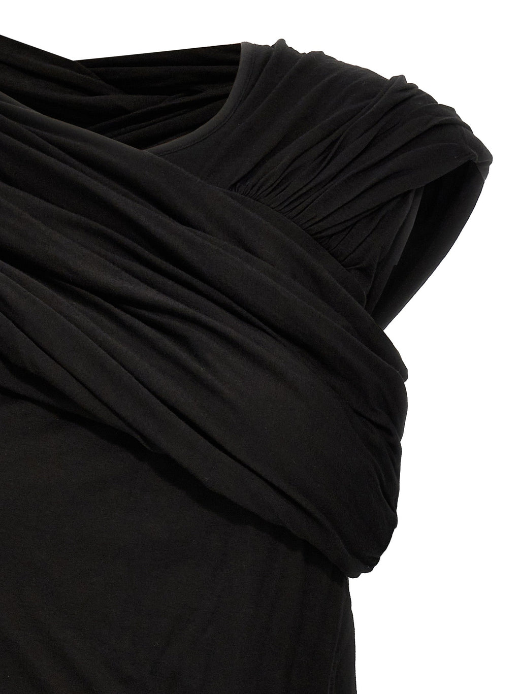 Rick Owens Black Cotton Tank Tops