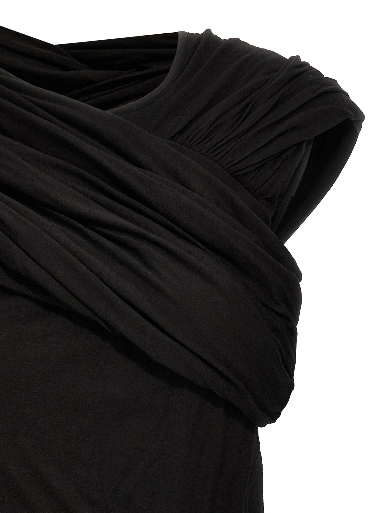 Rick Owens Black Cotton Tank Tops