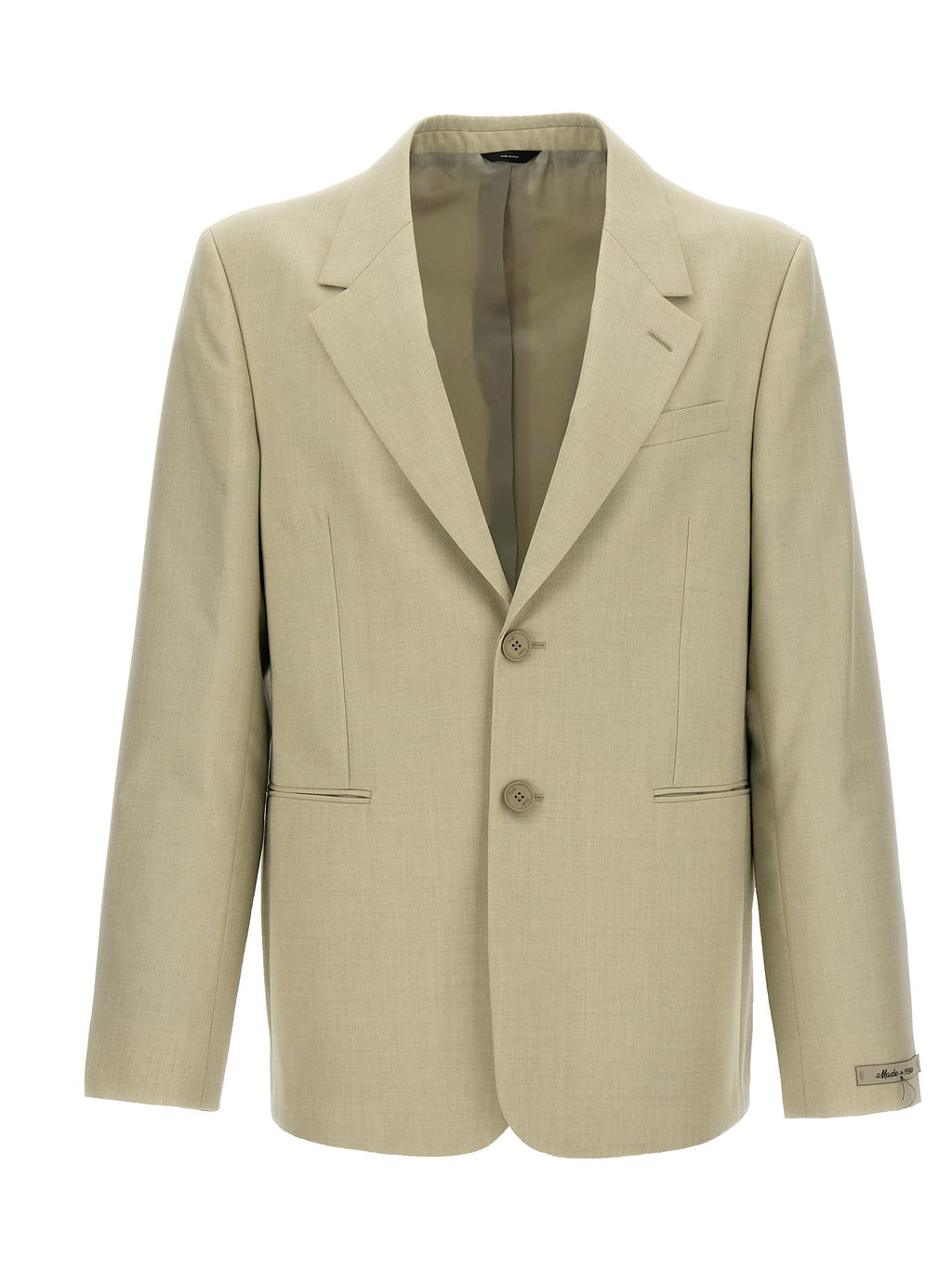 Fendi Beige Virgin Wool Blazer