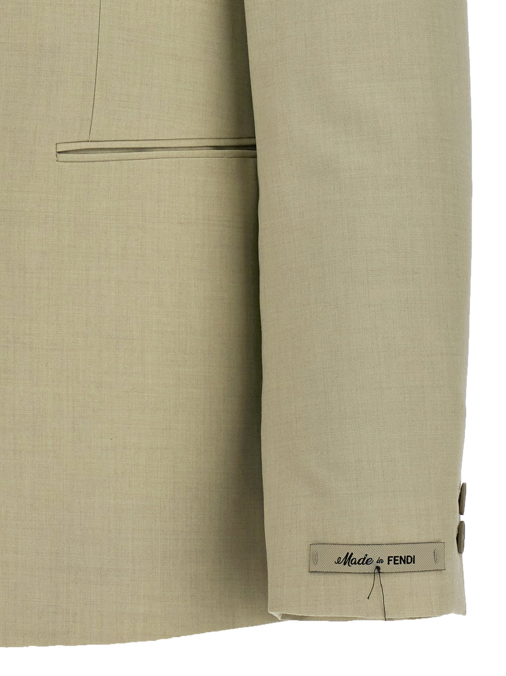 Fendi Beige Virgin Wool Blazer