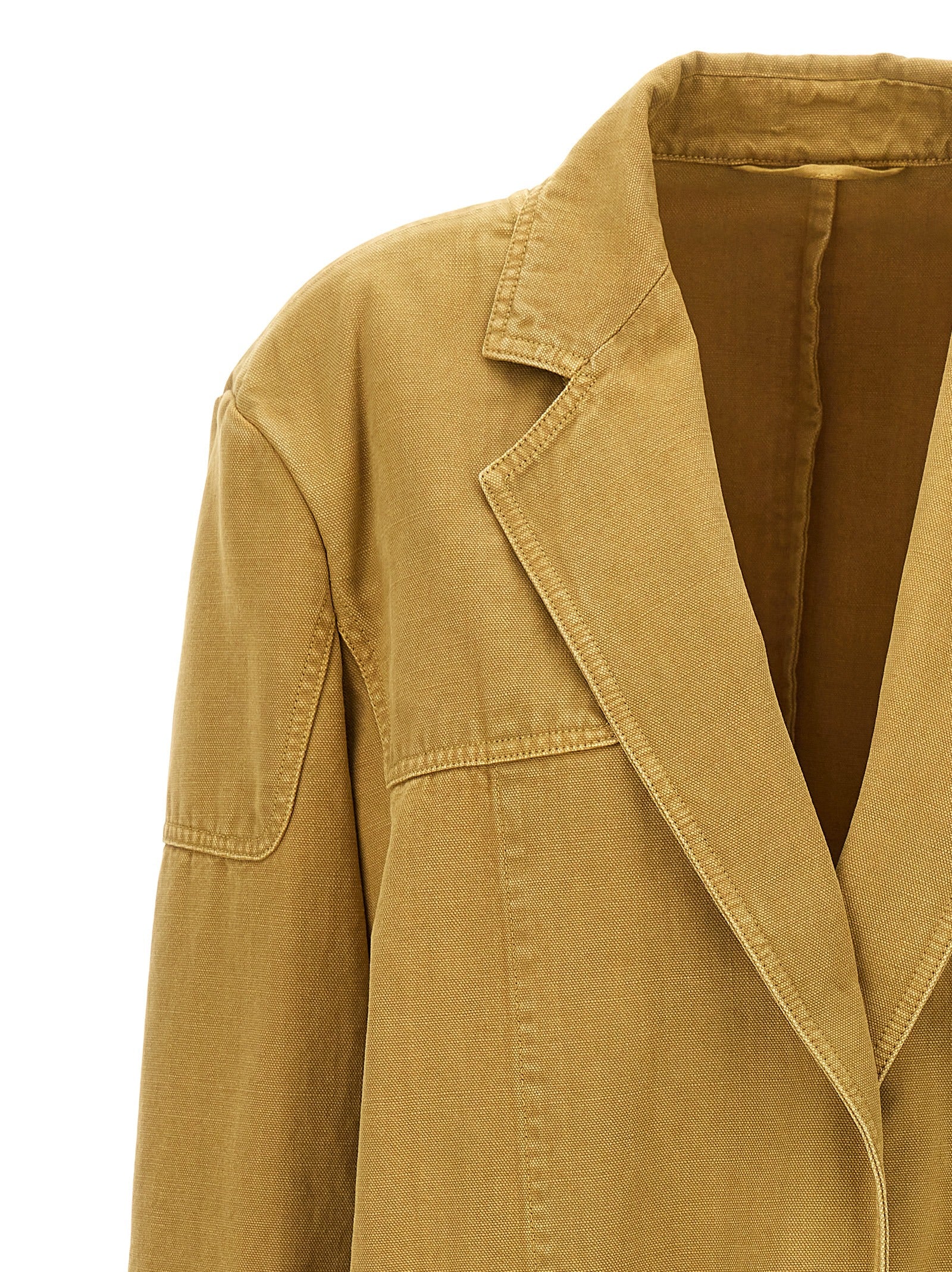 Max Mara Beige Cotton Blazer