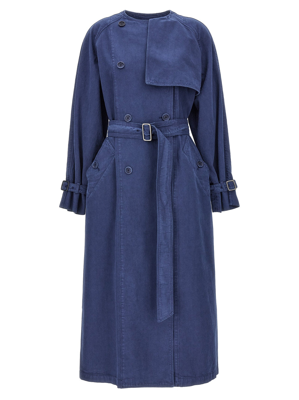Max Mara Blue Cotton Coat