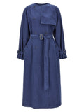 Max Mara Blue Cotton Coat