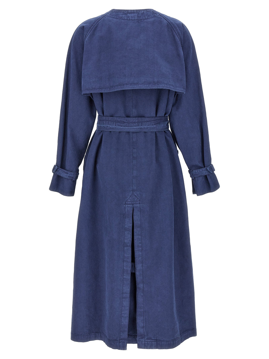 Max Mara Blue Cotton Coat