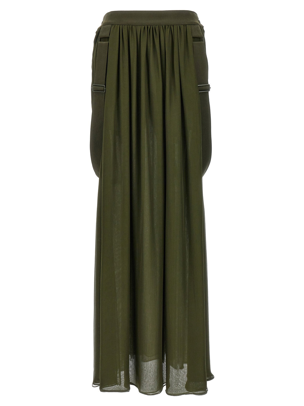 Max Mara Bicolor Silk Mini Skirt