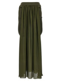 Max Mara Bicolor Silk Mini Skirt