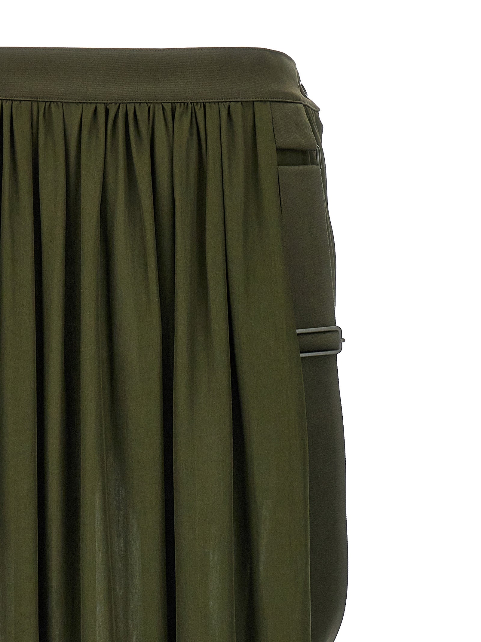 Max Mara Bicolor Silk Mini Skirt