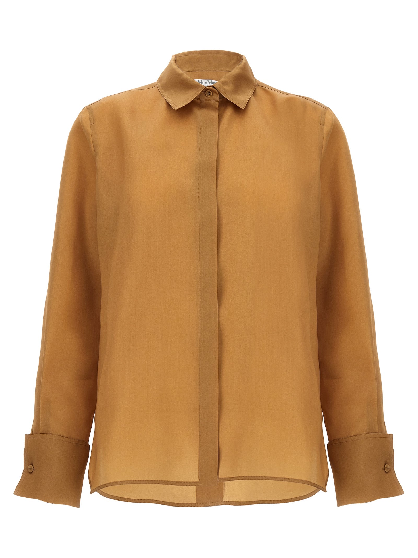 Max Mara Beige Silk Blouse
